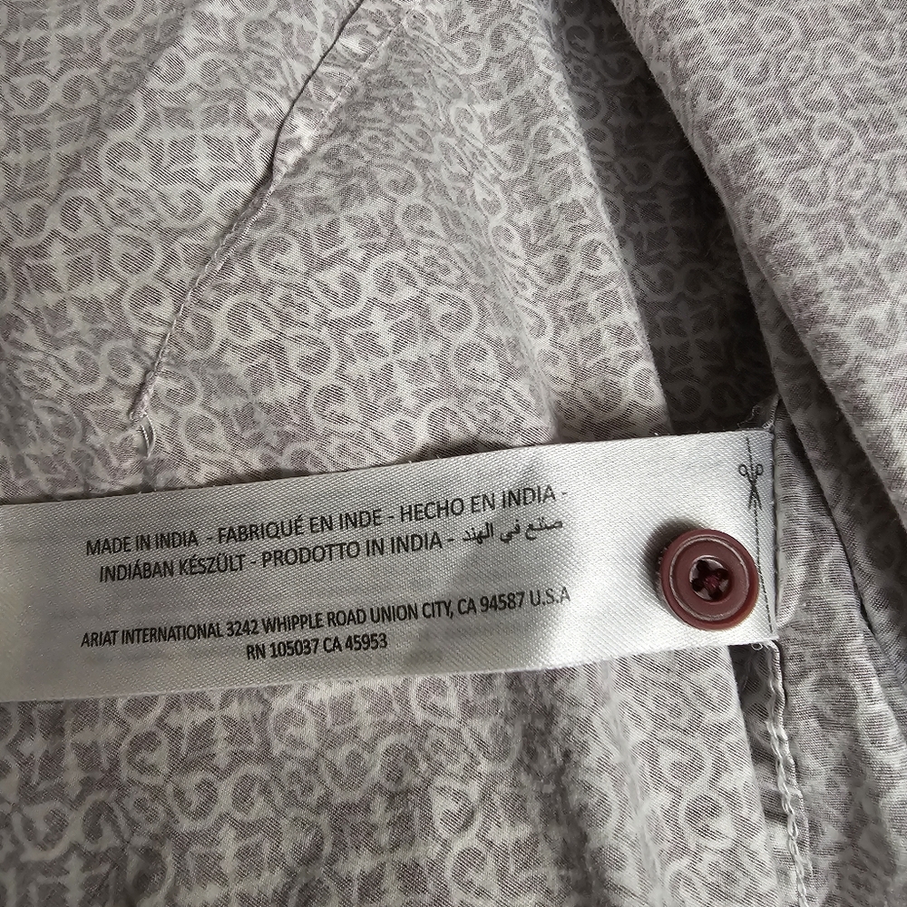 Ariat Mens Geometric Patterned Button-Up Shirt - … - image 4